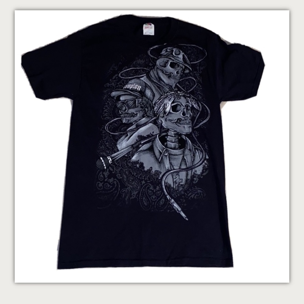 Hip Hop Legends Biggie Easy E Tupac Skull Shirt